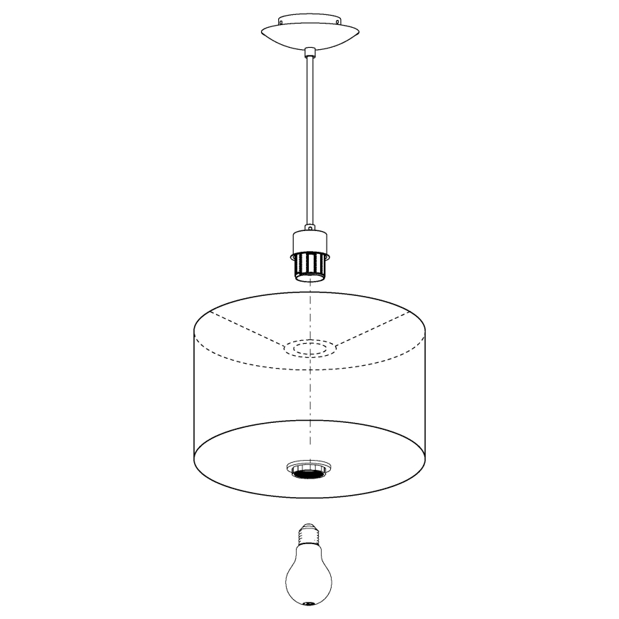 Eglo - Kronleuchter am Kabel 1xE27/60W/230V