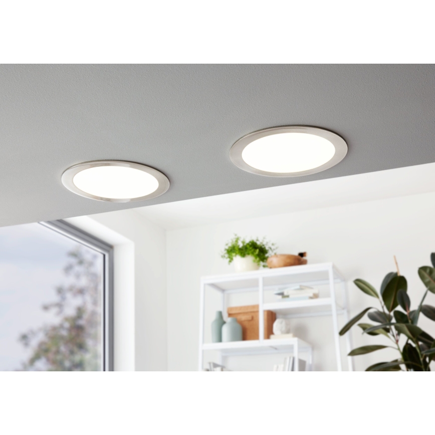 Eglo 31676 - Plafonnier encastré LED FUEVA 1 LED/18W/230V Ø 22,5 cm