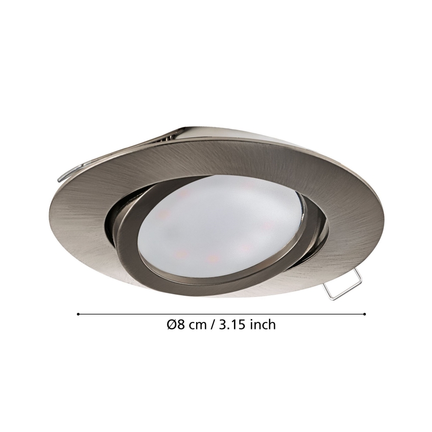 Eglo - Set 3x LED-Einbauleuchte TEDO 1xGU10-LED/5W/230V