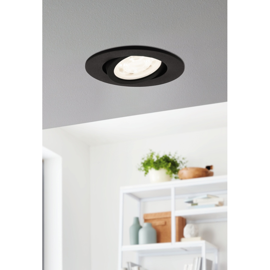 Eglo 31695 - LED RGBW Lampada da incasso dimmerabile SALICETO-Z LED/4,7W/230V 2700-6500K nero