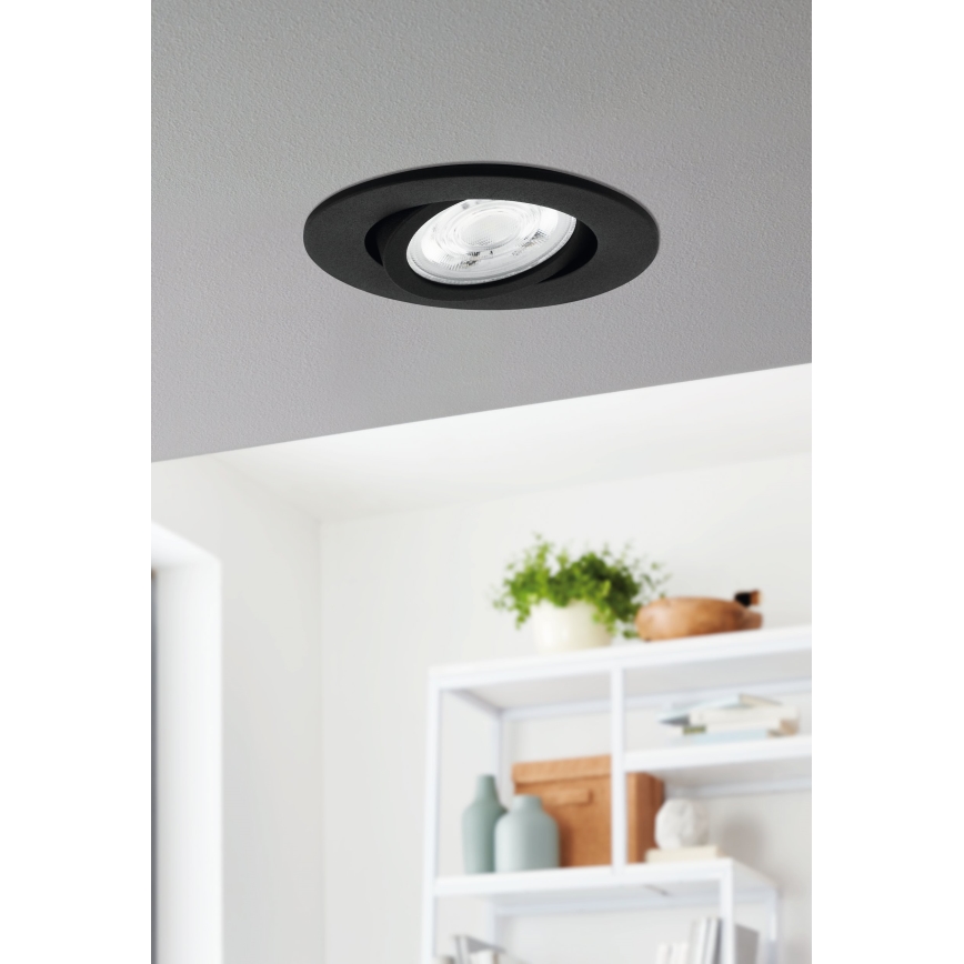 Eglo 31695 - LED RGBW Lampada da incasso dimmerabile SALICETO-Z LED/4,7W/230V 2700-6500K nero