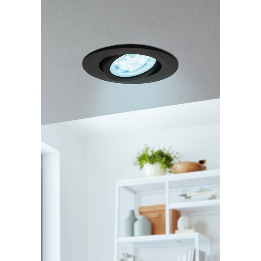 Eglo 31695 - LED RGBW Lampada da incasso dimmerabile SALICETO-Z LED/4,7W/230V 2700-6500K nero