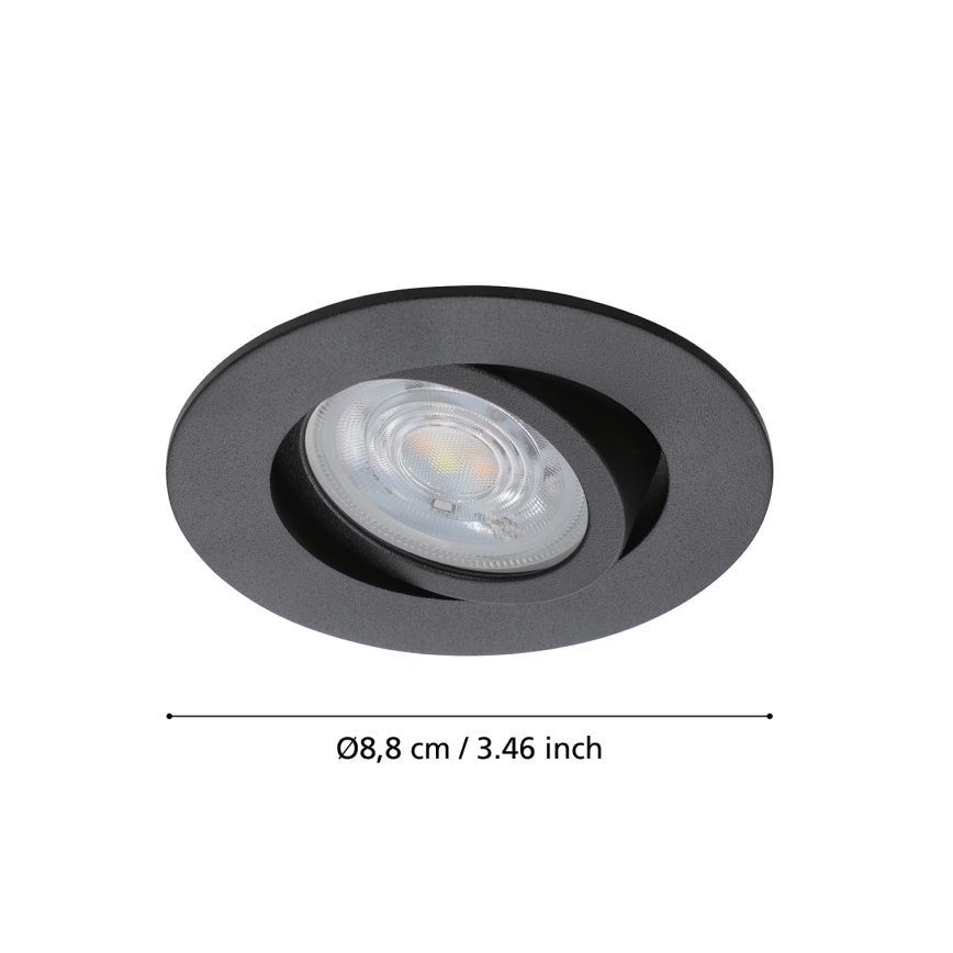 Eglo 31695 - LED RGBW Lampada da incasso dimmerabile SALICETO-Z LED/4,7W/230V 2700-6500K nero