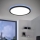 Eglo 31703 - Plafonnier LED RGBW dimmable ROVITO-Z LED/14,6W/230V 2700-6500K Ø 29,5 cm noir