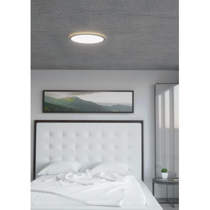Eglo 31704 - Plafoniera dimmerabile LED RGBW ROVITO-Z 1xLED/16,5W/230V 2700-6500K Ø 42 cm nero