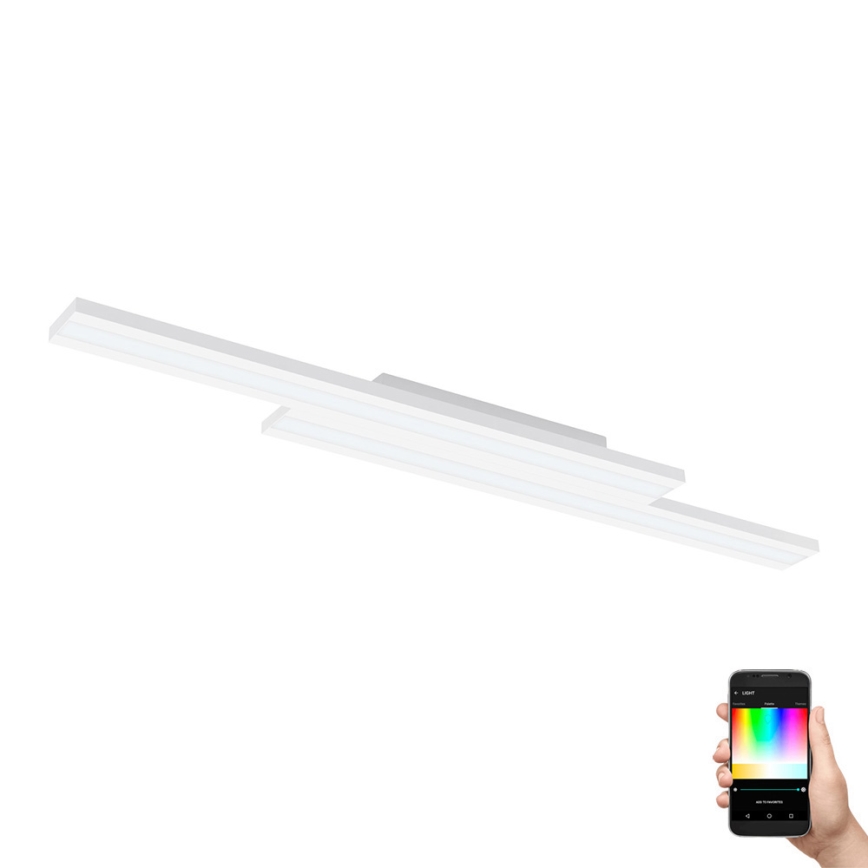 Eglo 31713 - Plafonier RGBW à intensité variable SALITERAS-Z LED/20,4W/230V 2700-6500K blanc