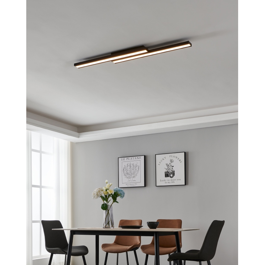 Eglo 31715 - Plafonier RGBW à intensité variable SALITERAS-Z LED/20,4W/230V 2700-6500K noir