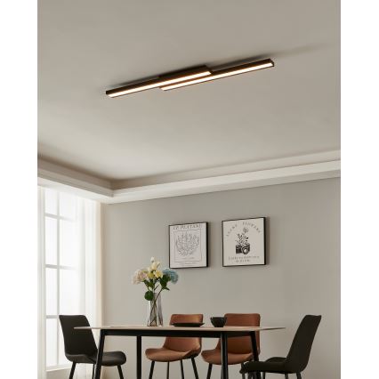 Eglo 31715 - Plafonier RGBW à intensité variable SALITERAS-Z LED/20,4W/230V 2700-6500K noir