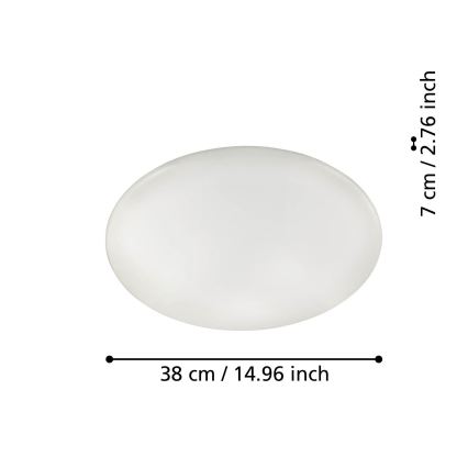 Eglo 31737 - Plafonnier à intensité variable TOTARI-Z LED/19,2W/230V 2700-6500K blanc