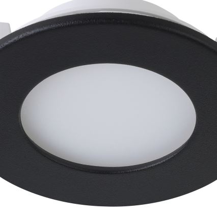 Eglo 31743 - LOT 3x Spot encastrable de salle de bain à intensité variable FUEVA-Z 1xLED/2,8W/230V 2700-6500 IP44 noir