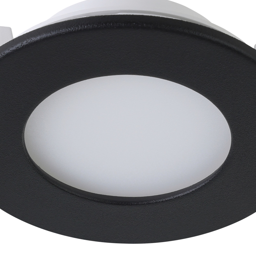 Eglo 31743 - LOT 3x Spot encastrable de salle de bain à intensité variable FUEVA-Z 1xLED/2,8W/230V 2700-6500 IP44 noir