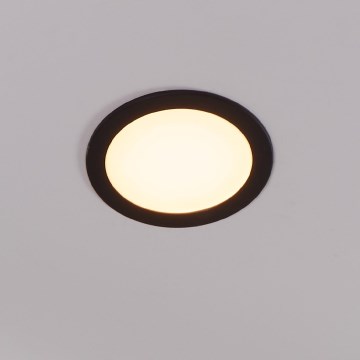Eglo 31744 - Dimmbare LED-Einbauleuchte für Badezimmer FUEVA-Z LED/10,5W/230V 2700-6500K IP44 schwarz