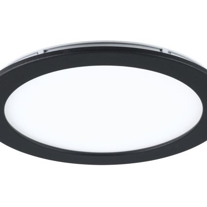 Eglo 31744 - Plafonnier encastré LED dimmable pour salle de bains FUEVA-Z LED/10,5W/230V 2700-6500K IP44 noir Ø 16,5 cm