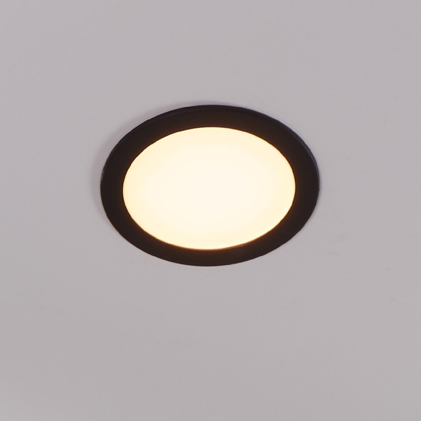 Eglo 31744 - Spot encastrable de salle de bain à intensité variable FUEVA-Z LED/10,5W/230V 2700-6500K IP44 noir