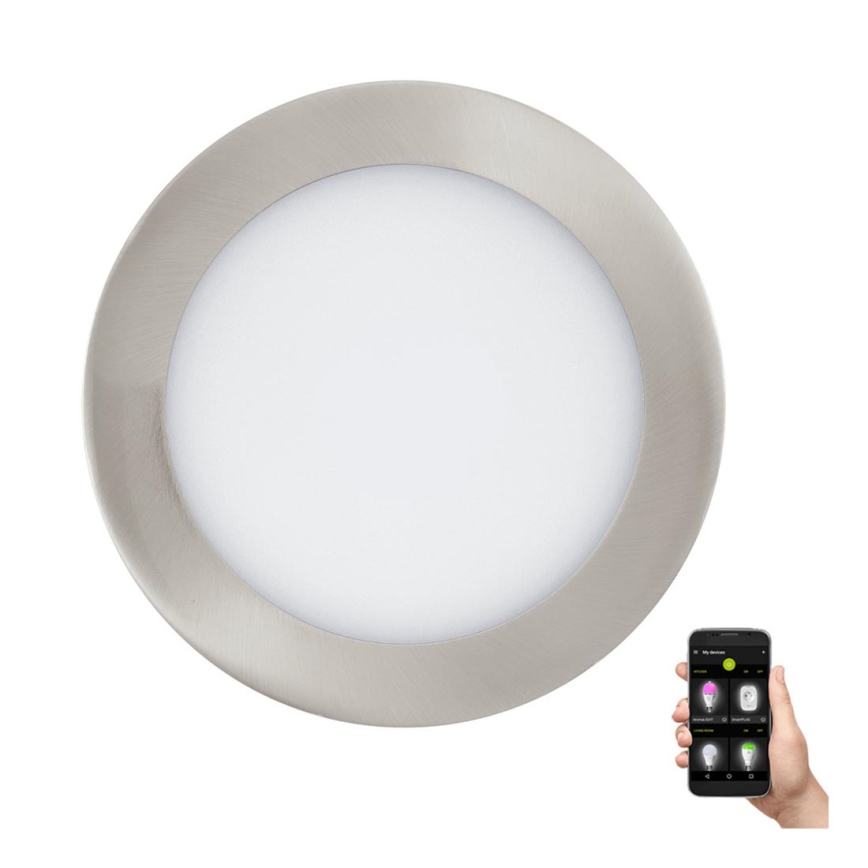Eglo 31746 - LED dimmbar Badezimmer-Einbauleuchte FUEVA-Z LED/10,5W/230V 2700-6500K IP44 Chrom Ø 16,5 cm