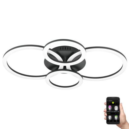 Eglo 31769 - Plafonnier à intensité variable PARRAPOS-Z LED/41W/230V 3000-6500K noir