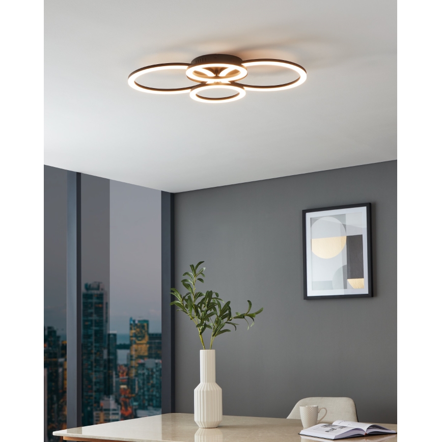 Eglo 31769 - Plafonnier à intensité variable PARRAPOS-Z LED/41W/230V 3000-6500K noir