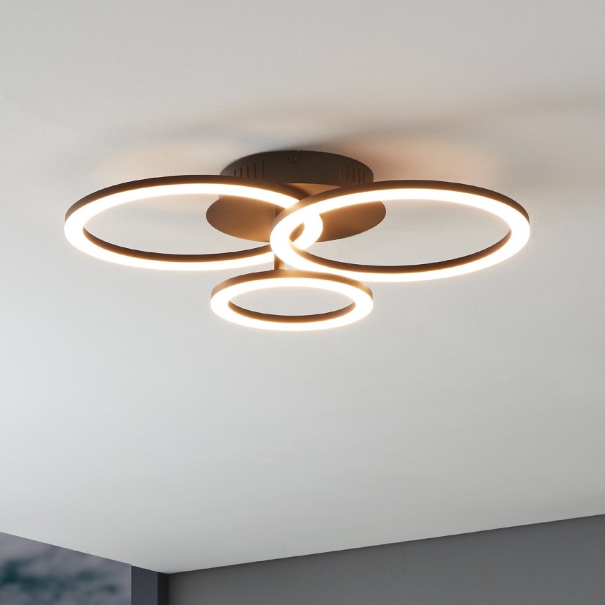 Eglo 31771 - Plafonnier à intensité variable PARRAPOS-Z LED/33W/230V 3000-6500K noir