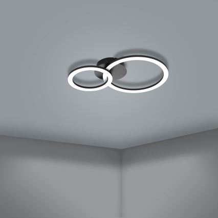 Eglo 31772 - Plafonnier à intensité variable PARRAPOS-Z LED/15W/230V 3000-6500K noir