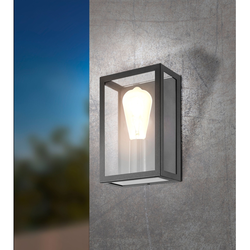 Eglo 31778 - dimmbare LED RGBW Außenwandleuchte ALAMONTE-Z LED/4,9W/230V 3000K IP44 schwarz