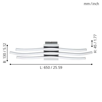 Eglo - Plafoniera LED/26W/230V