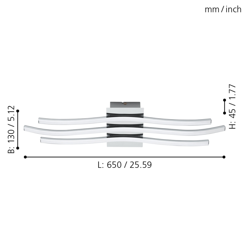 Eglo - Plafoniera LED/26W/230V