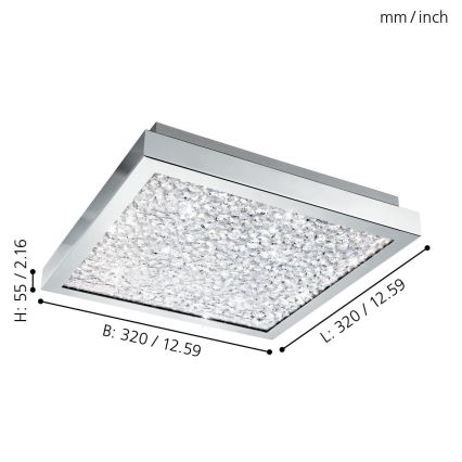 Eglo - LED Deckenleuchte LED/16W/230V