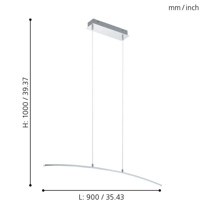 Eglo - Lampadario LED/14W/230V