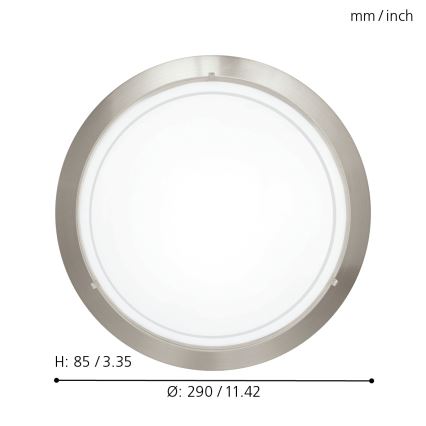 Eglo 32094 - Plafonnier PLANET LED/11W/230V 3000K chrome mat