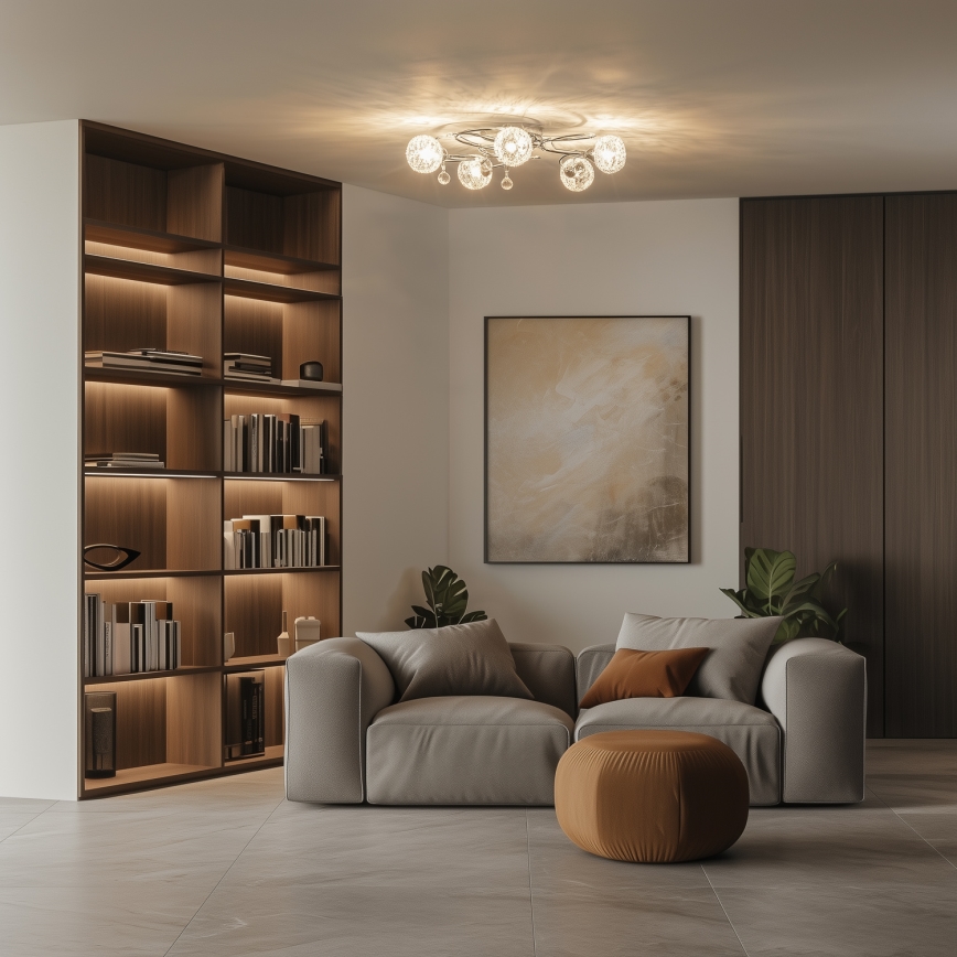 Eglo 32103 - Plafonnier LED VELAGO 5xG9/33W/230V chromé brillant