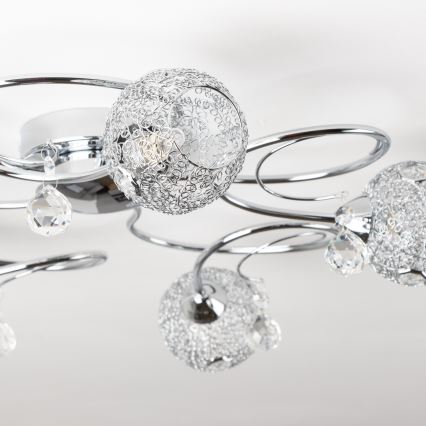 Eglo 32103 - Plafonnier LED VELAGO 5xG9/33W/230V chromé brillant