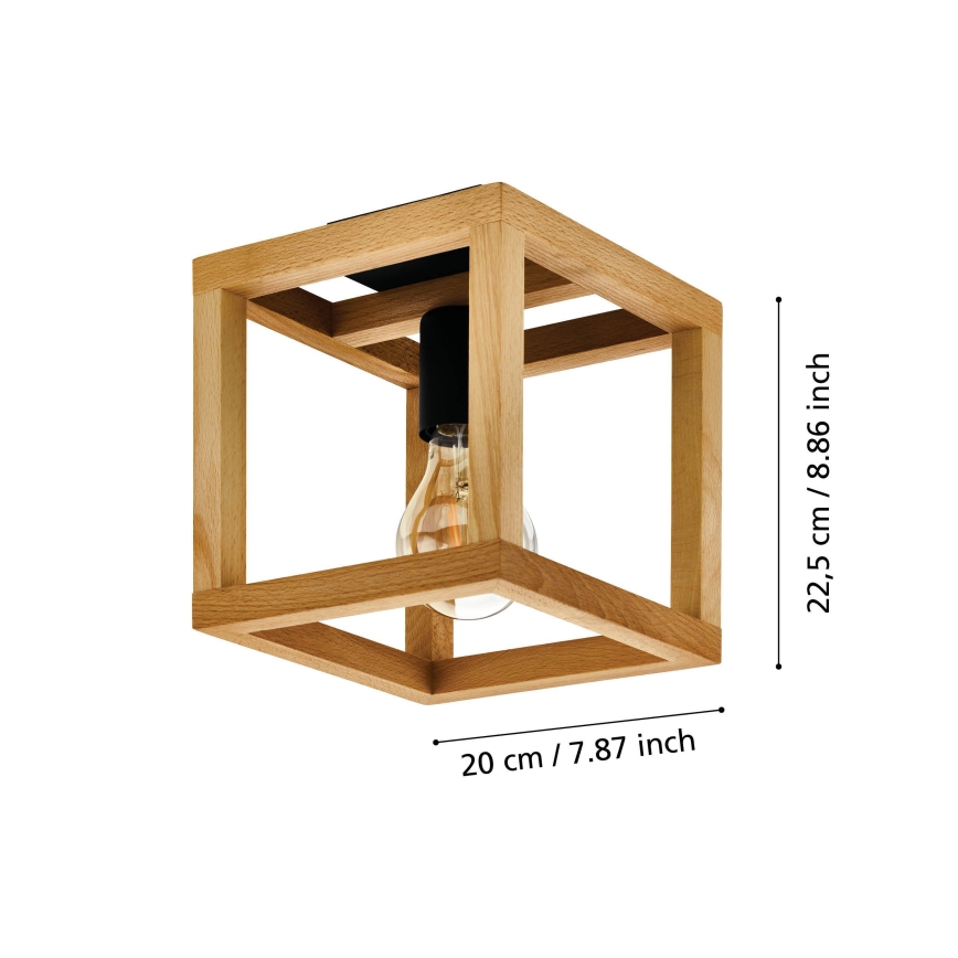 Eglo 32146 - Plafoniera BLACKCROWN 1xE27/40W/230V