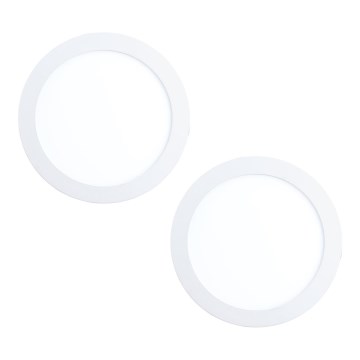 Eglo 32387 - Lot de 2 spots encastrés FUEVA LED/15,5W/230V