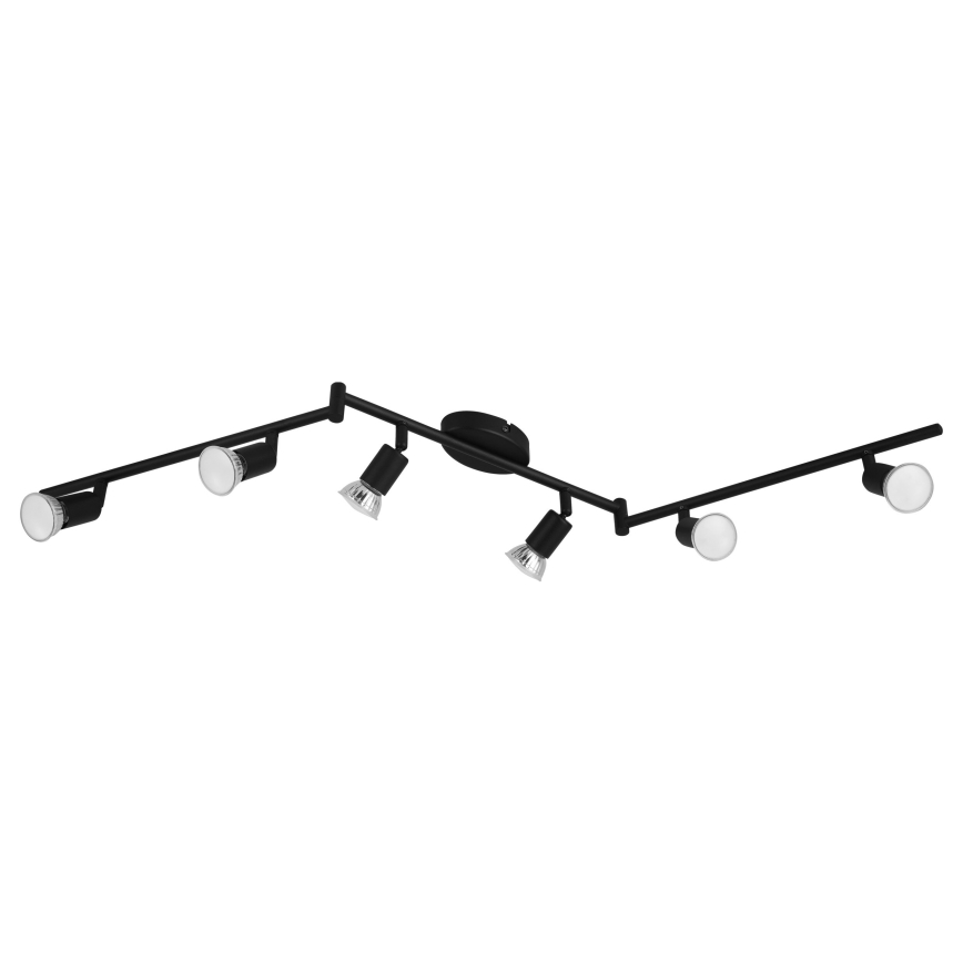 Eglo - Spot LED 6xGU10/2,8W/230V 3000K noir