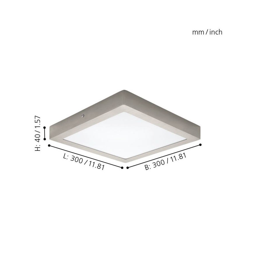 Eglo 32446 - Plafoniera LED FUEVA 1 LED/24W/230V