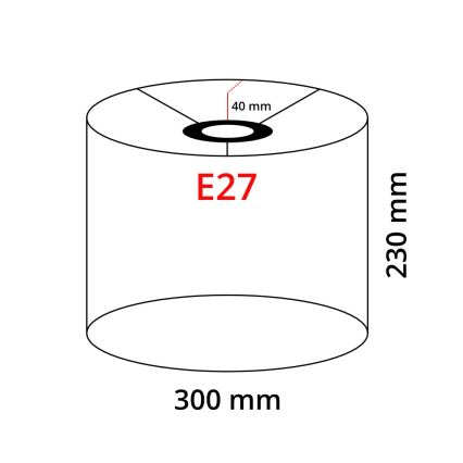 Eglo 32491 - Paralume universale TUNJA E27 Ø 30 cm marrone