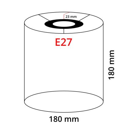 Eglo 32496 - Universal-Lampenschirm TUNJA E27 d 18 cm braun