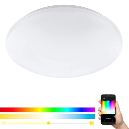 Eglo - Plafoniera LED RGB GIRON-C LED/17W/230V
