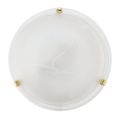 Eglo 32601 - Plafoniera a LED SALOME LED/11W/230V Ø 30 cm oro/vetro alabastro