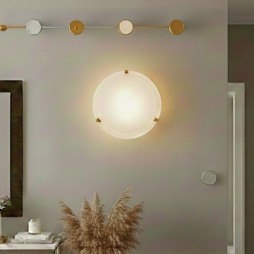 Eglo 32601 - Plafonnier LED SALOME LED/11W/230V Ø 30 cm doré/verre d'albâtre