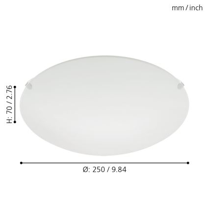 Eglo 32602 - Plafonnier LED MARS LED/11W/230V Ø 25 cm