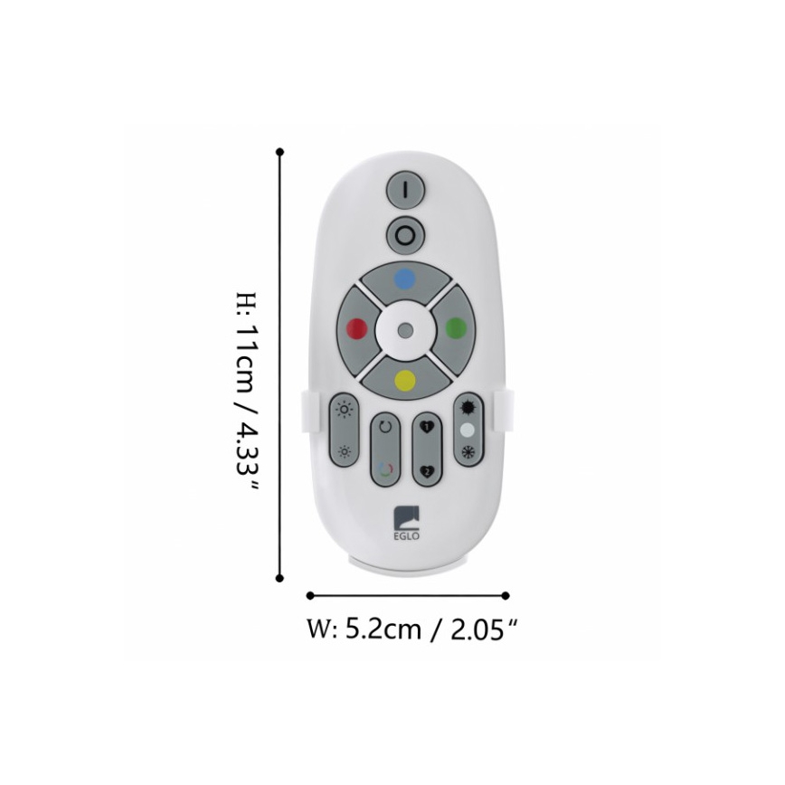 Eglo - Télécommande CONNECT 2xAAA Bluetooth