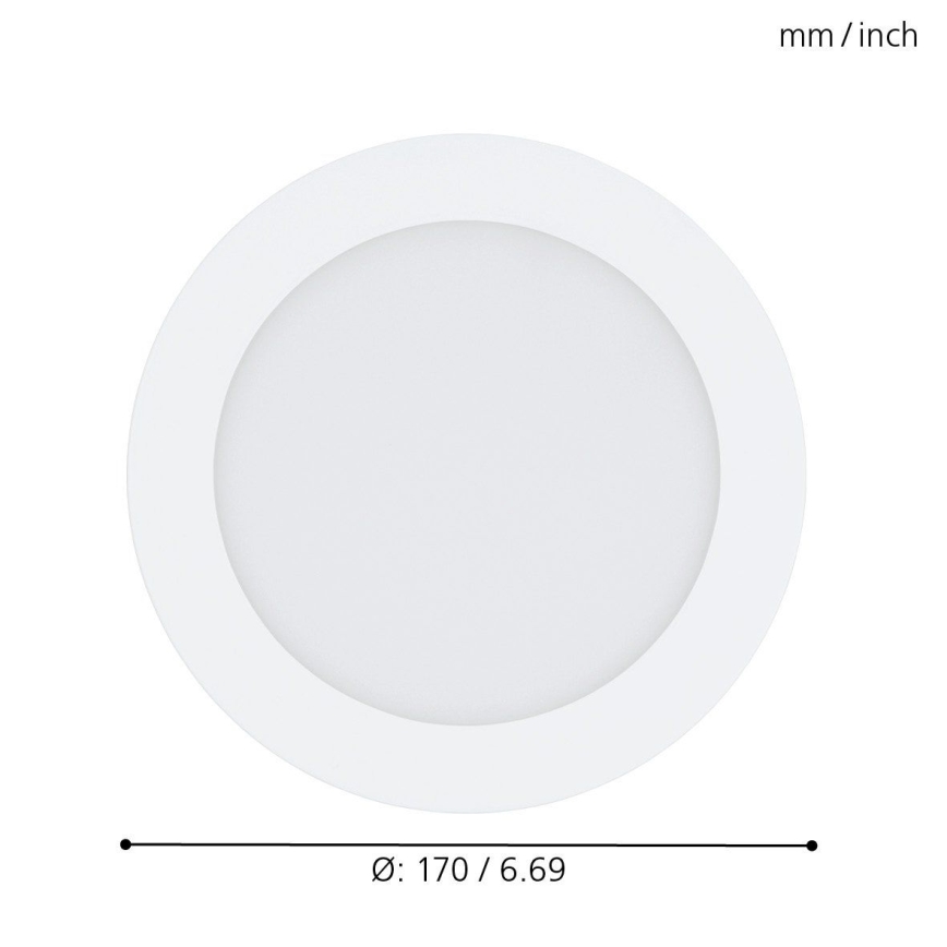 Eglo - LED-RGB-dimmbare Einbauleuchte FUEVA-C LED/10,5W/230V Ø 17 cm