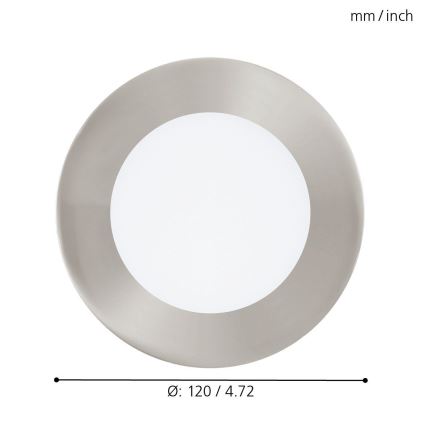 Eglo - Lampada da incasso LED RGB dimmerabile FUEVA-C LED/5,4W/230V Ø 12 cm