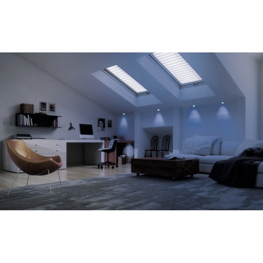 Eglo - Plafonnier encastré LED RGB dimmable FUEVA-C LED/10,5W/230V Ø 17 cm