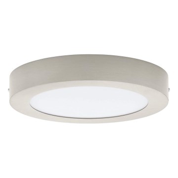 Eglo 32816 - dimmbare LED-Deckenleuchte FUEVA LED/17W/230V 3000-6500K Ø 22,5 cm mattchrom + Fernbedienung