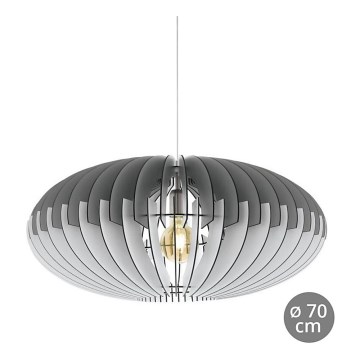 Eglo 32834 - Lampadario a sospensione con cavo SOTOS 1xE27/60W/230V Ø 700mm