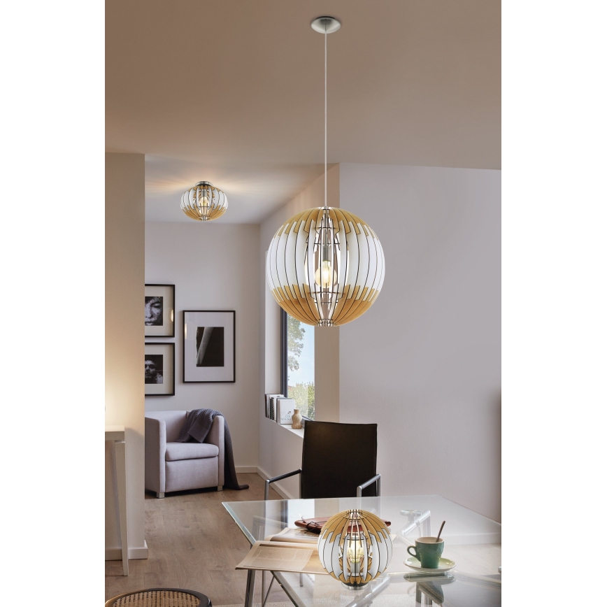 Eglo 32844 - Plafoniera OLMERO 1 1xE27/60W/230V