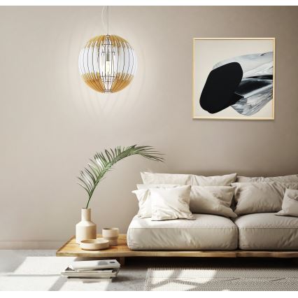 Eglo 32847 - Lampadario sospeso a cavo OLMERO 1xE27/60W/230V