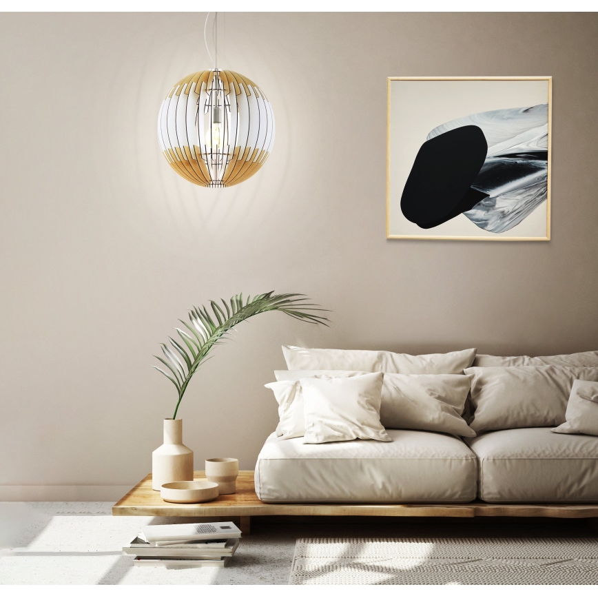 Eglo 32847 - Lampadario sospeso a cavo OLMERO 1xE27/60W/230V